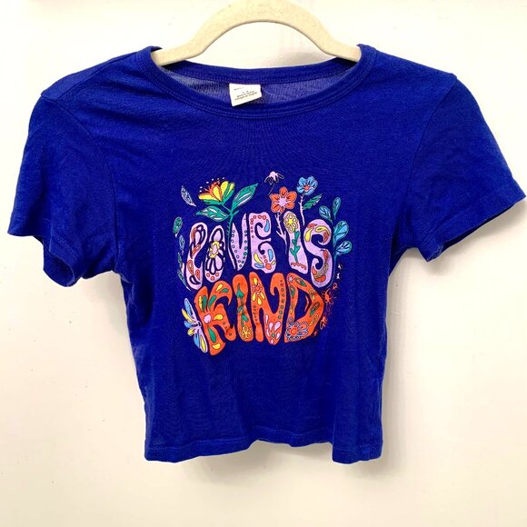 Urban Outfitters "Love is Kind" Baby Tee - Picture 1 of 3